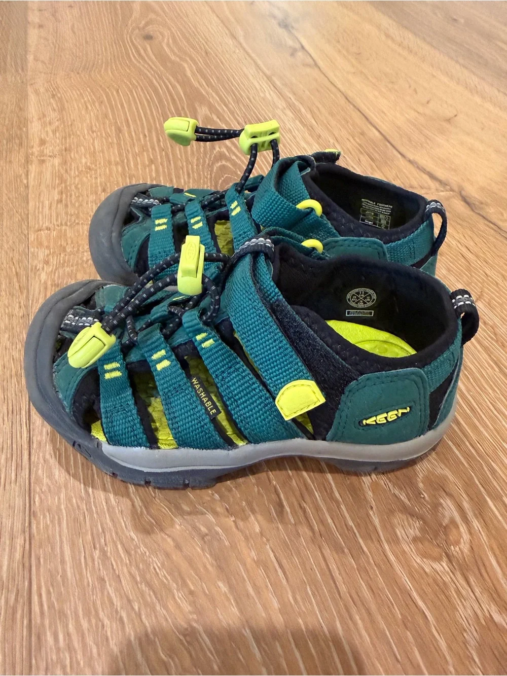 Keen Toddler Teal and Neon Outdoor Sandals